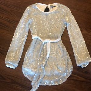 Silver Sequin Dress